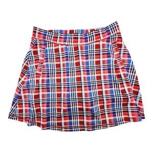 Plaid Women's Shorts - Red and Blue